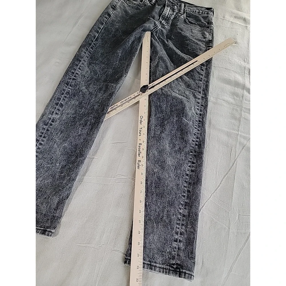 Levis 511 Jeans Mens 30 31x31 Black Raw Stretch Denim Mid Rise